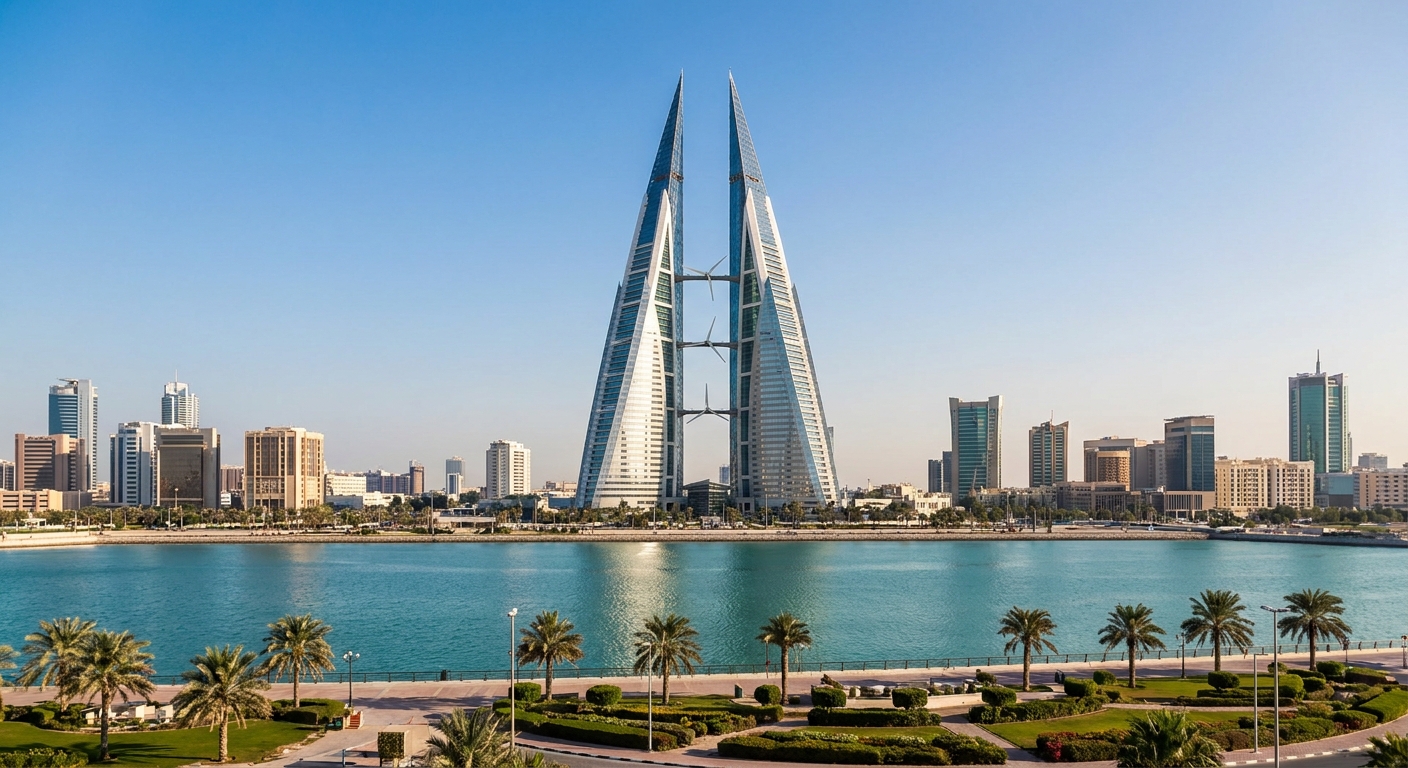 Travel guide cover for Bahrain