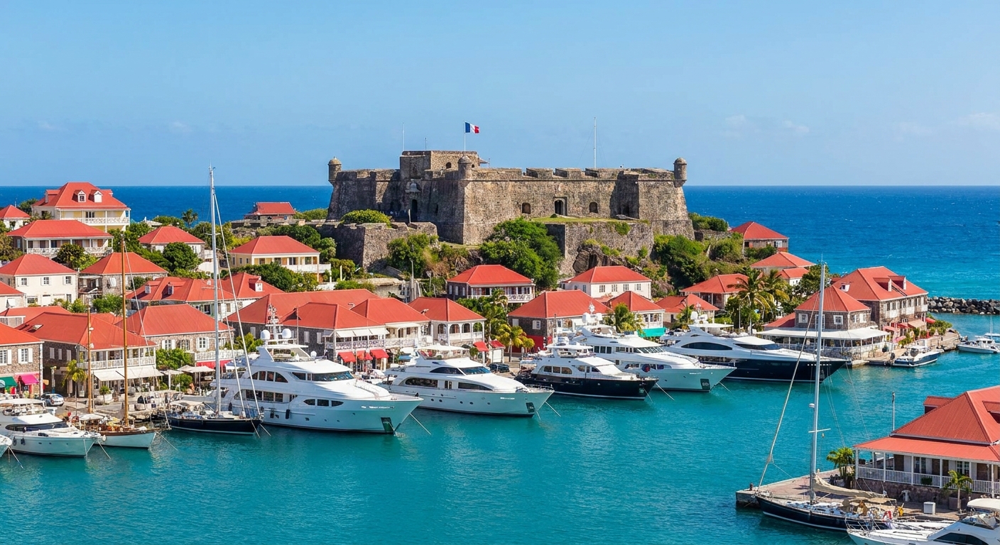 Travel guide cover for Saint Barthélemy