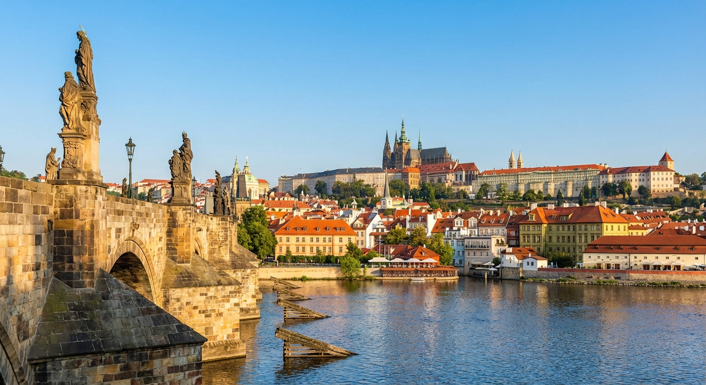 Travel guide cover for Czech Republic