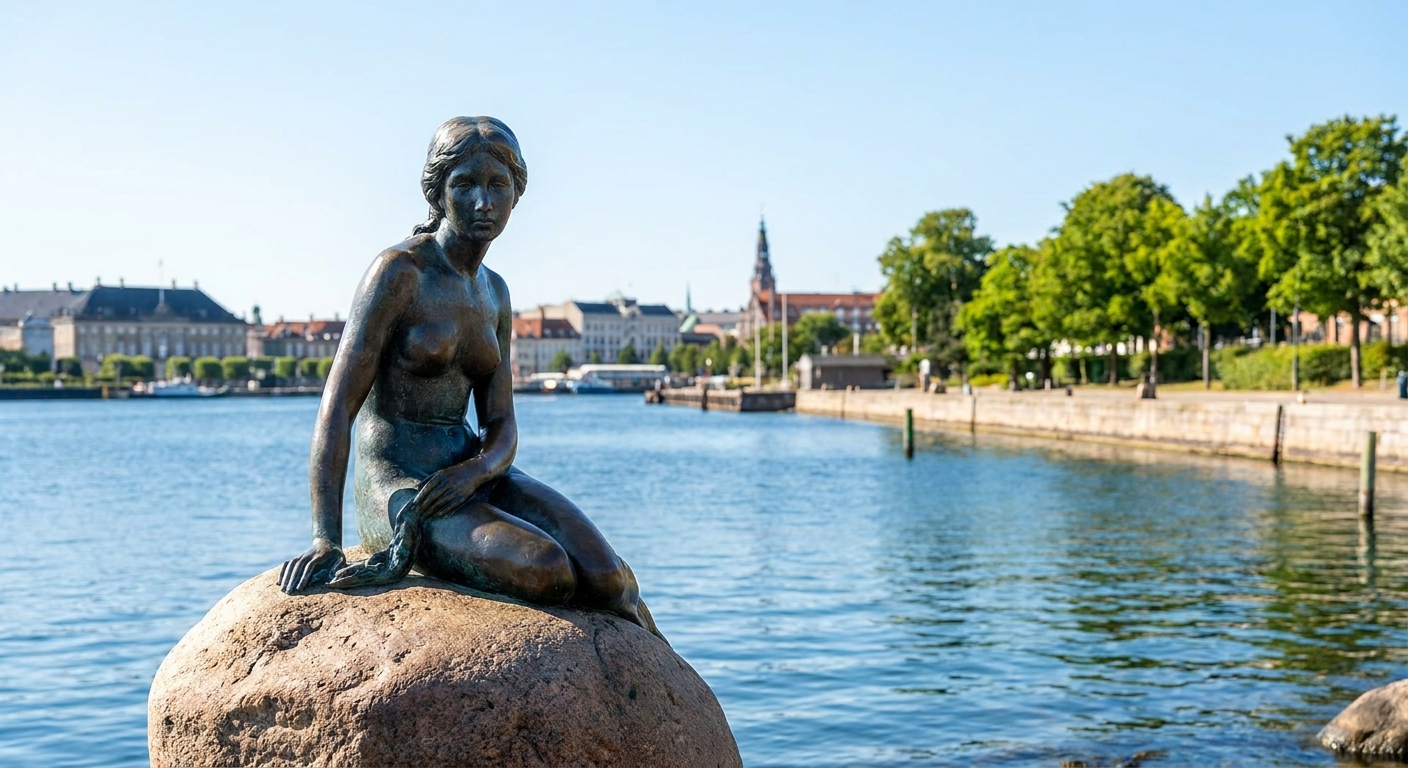 Travel guide cover for Denmark