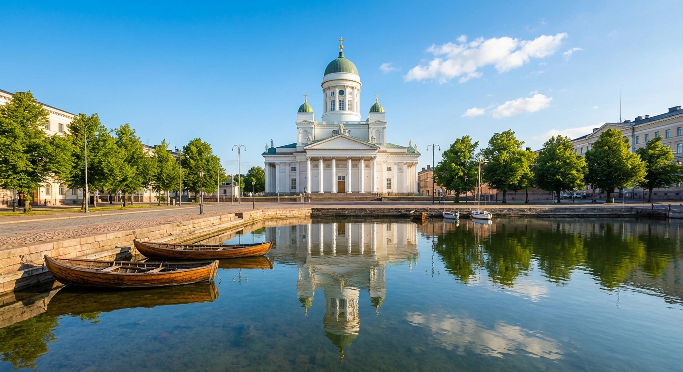 Travel guide cover for Finland