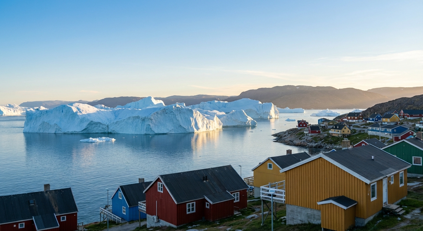Travel guide cover for Greenland
