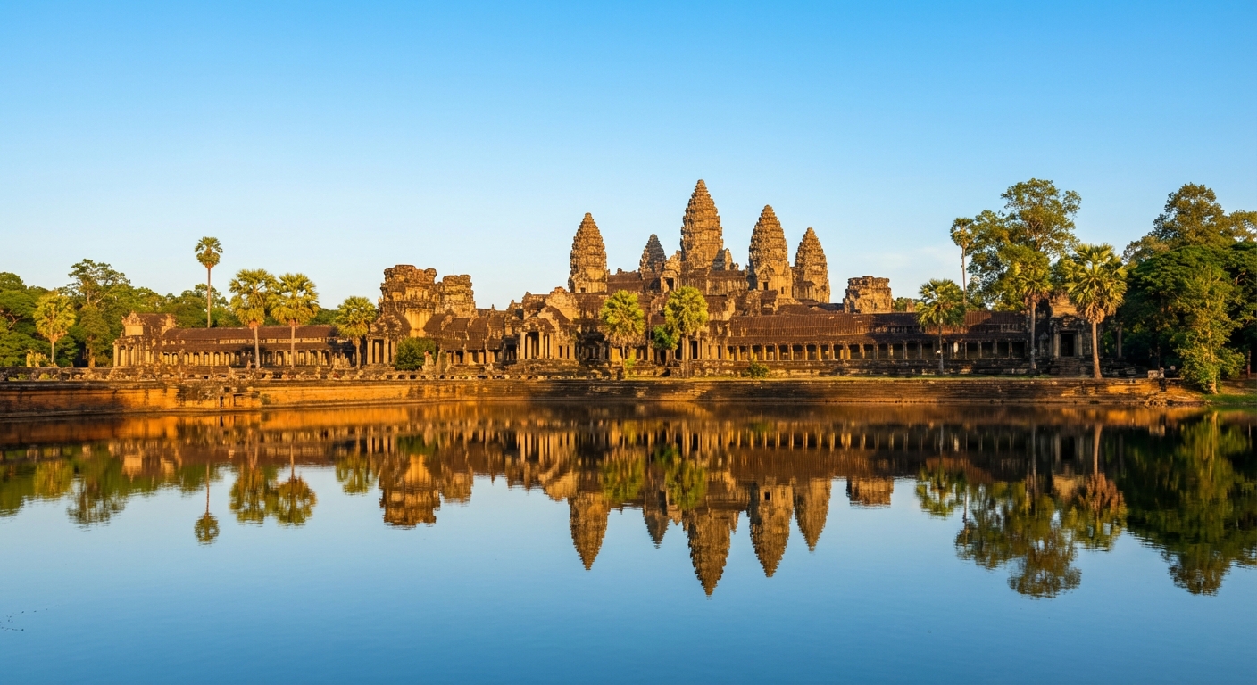 Travel guide cover for Cambodia