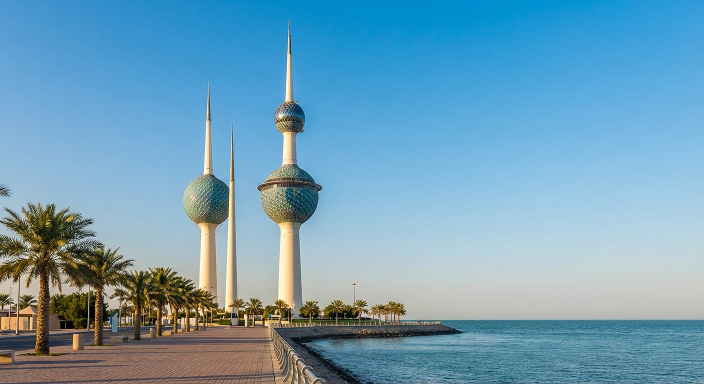 Travel guide cover for Kuwait