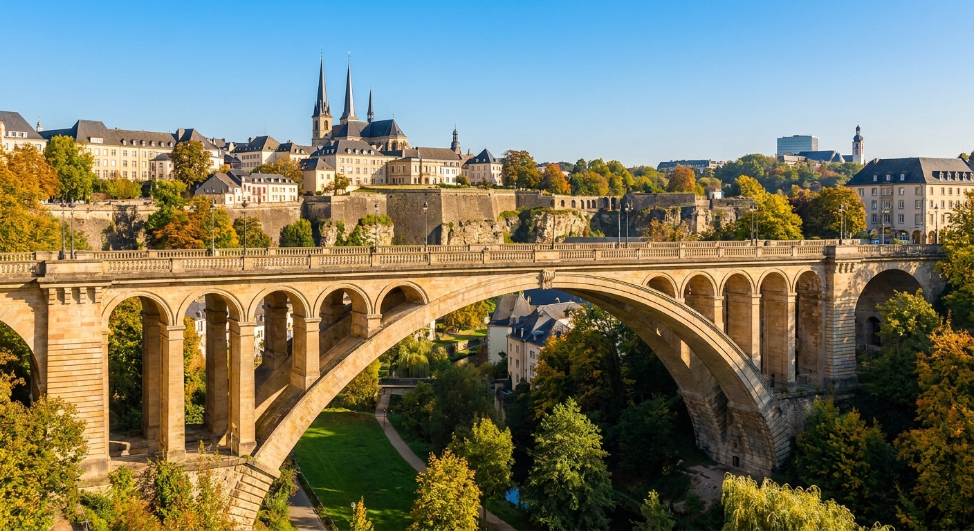 Travel guide cover for Luxembourg
