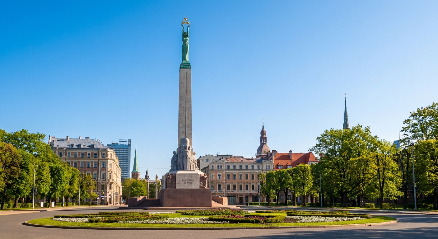Travel guide cover for Latvia