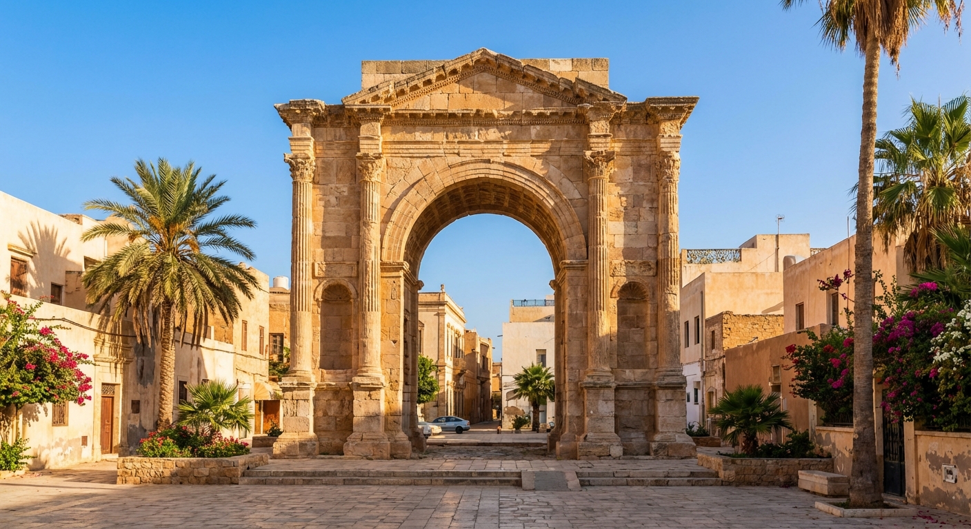 Travel guide cover for Libya