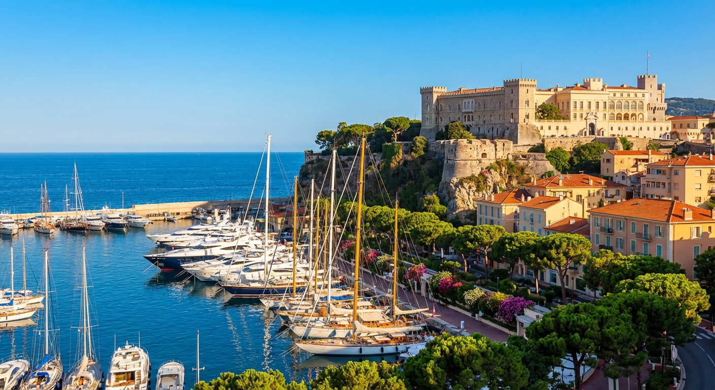 Travel guide cover for Monaco