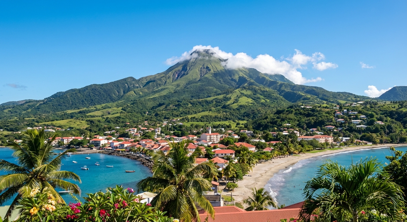Travel guide cover for Martinique