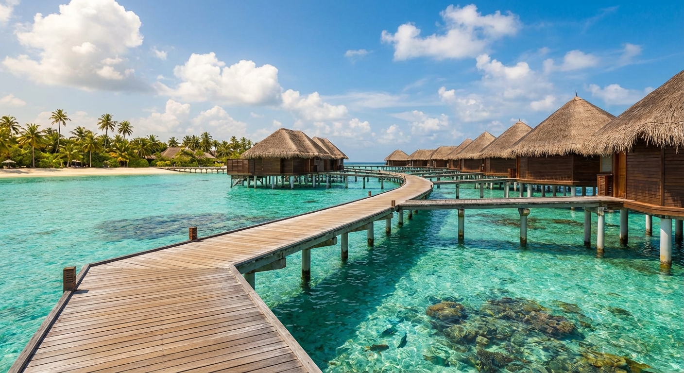 Travel guide cover for Maldives
