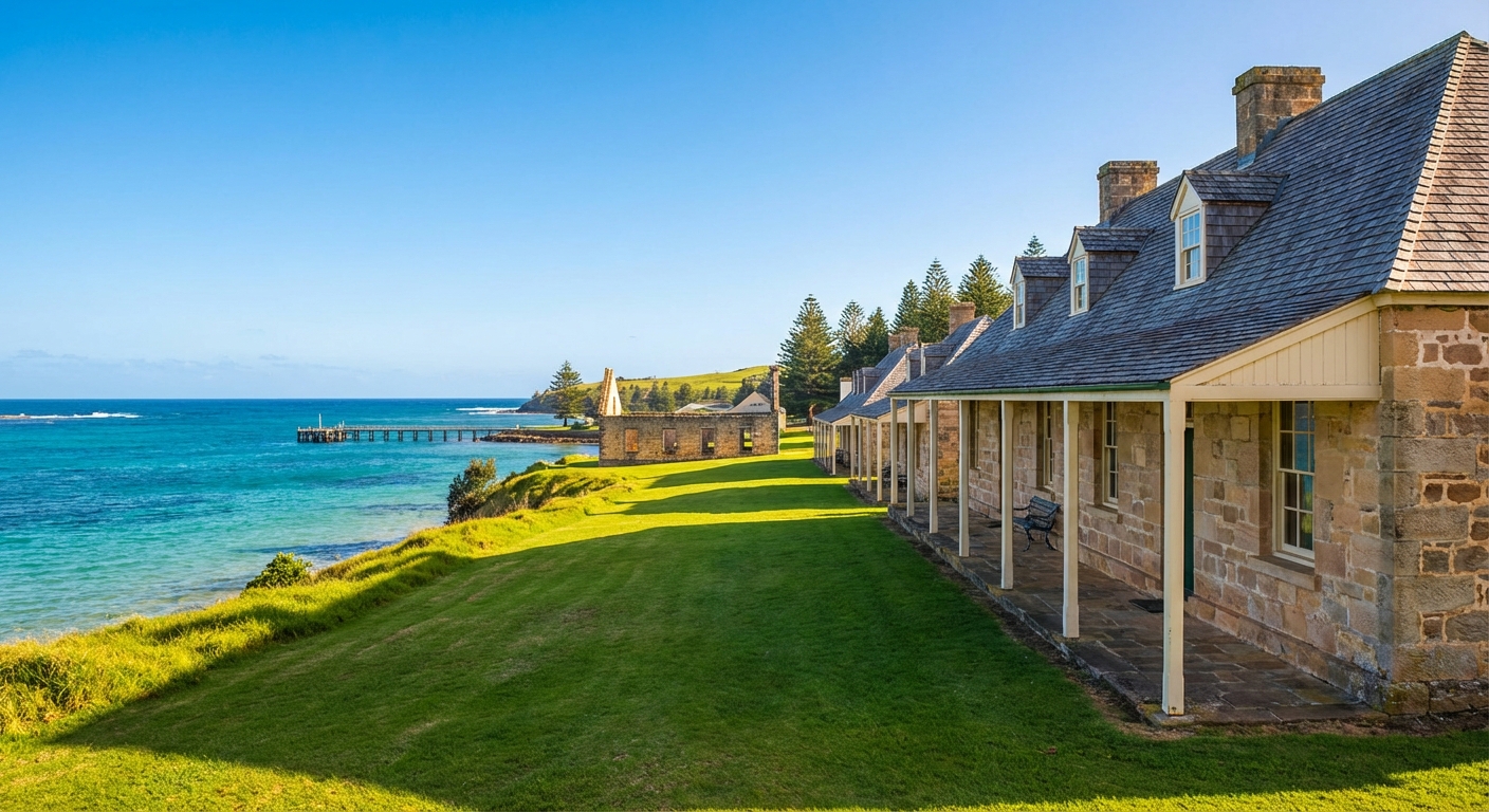 Travel guide cover for Norfolk Island