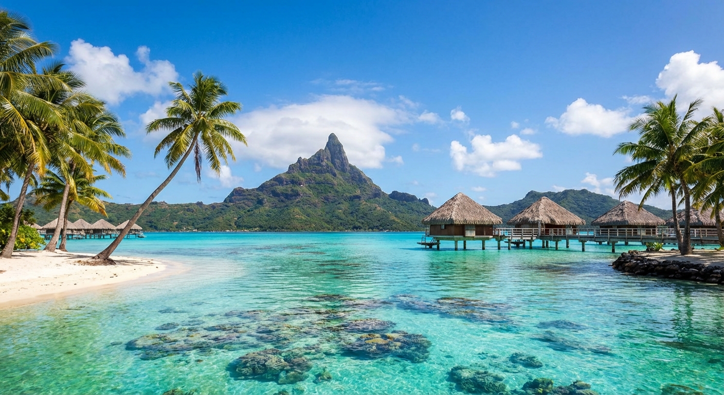 Travel guide cover for French Polynesia