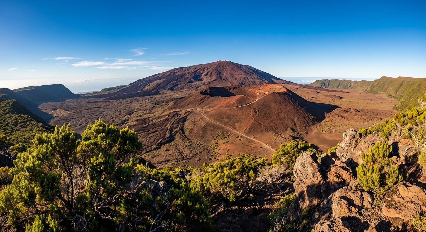Travel guide cover for Réunion