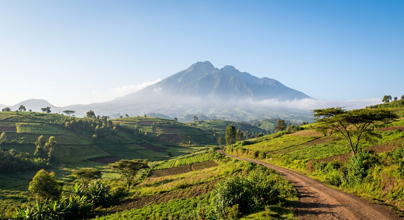 Travel guide cover for Rwanda