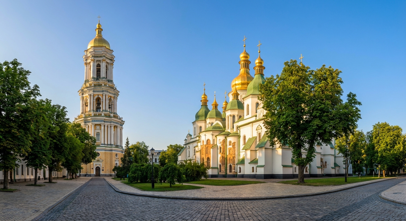 Travel guide cover for Ukraine